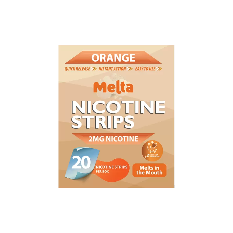 Orange Melta Nicotine Strips - Vapeshop Co