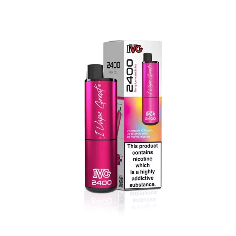 IVG 2400 Prefilled Pod Vape Kit - Blackcurrant Menthol - Image 2