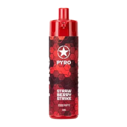 Strawberry Strike PYRO 12000 - Nicotine#5mg~Size#Single>10 Pack