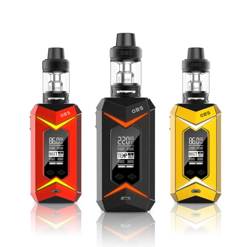 OBS Bat 218W Starter Kit with Damo Sub Ohm tank (5ML) - Red - Image 3