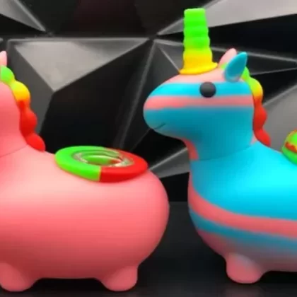 Pipa de Silicon de Unicornio