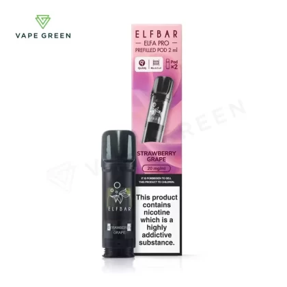 Strawberry Grape Prefilled Pods by Elf Bar Elfa Pro