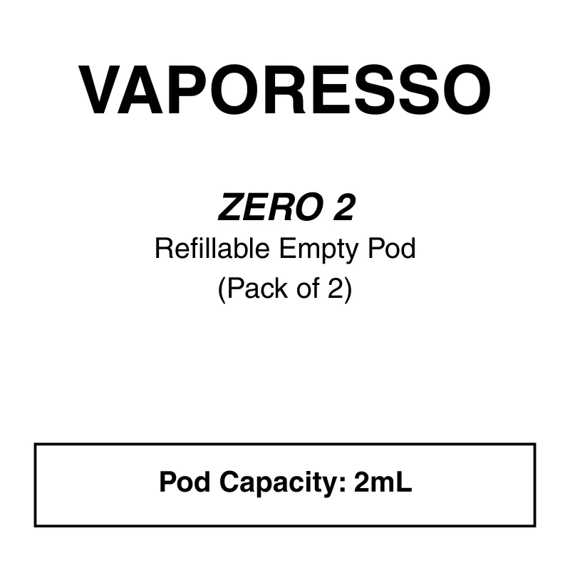 Vaporesso ZERO 2 Replacement Pods – 2pcs/pack - 1.0 MESH, 1.3 CCELL