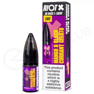 Mango & Blackcurrant Gelato Nic Salt E-Liquid by Riot X - Ecigpremium