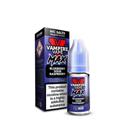 Vampire Vape MAX Blueberry Sour Raspberry Nic Salt E-Liquid 10ml - 20mg