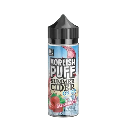 STRAWBERRY E LIQUID BY MOREISH PUFF – SUMMER CIDER ON ICE 100ML 70VG