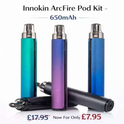 Innokin ArcFire Pod Kit 650mAh – 14.5W - Vapestorm Co