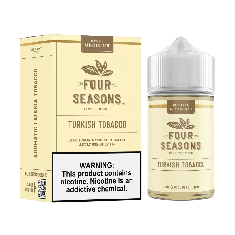 FOUR SEASONS - Turkish Tobacco - 60ML E-Liquid - 18MG