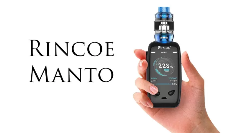 Rincoe Manto 228W TC Mod Kit with 6ML Metis Tank - Image 2