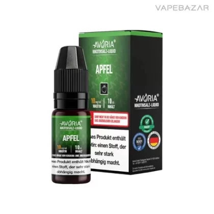 Avoria Nikotinsalz Liquid – Apfel - 10mg/ml, 20mg/ml