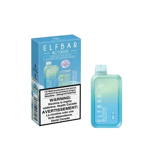 Elf Bar BC10000 Disposable Vape – Blueberry Mint – 10000 Puffs