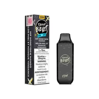 Flavour Beast Flow Rechargeable Disposable 4000 Puffs – Hip Honeydew Mango Ice - Eliquidsupply