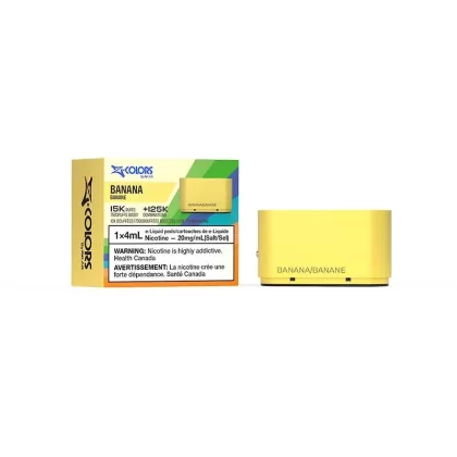 ZColors By ZLand Vape Pod – Banana – 15K Puffs - Select Option#Outside Ontario>Ontario