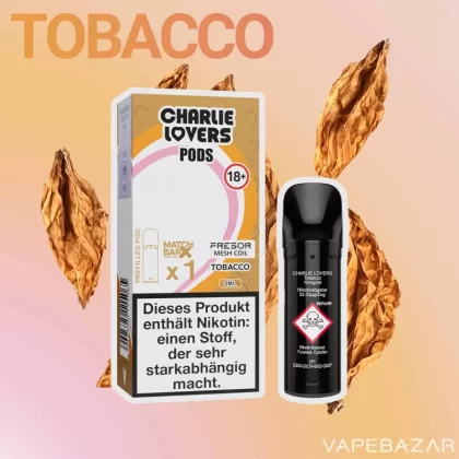 Charlie Lovers Pods – Tobacco (1er Pack) - Vapebazar