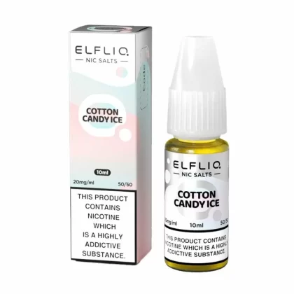 ELFLIQ Cotton Candy Ice Nic Salt E-Liquid - Strength#10mg>20mg
