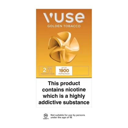 Vuse Pro Golden Tobacco Pods (2 Pack) - Strength#12mg>18mg (0D92D6)