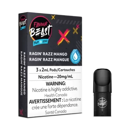 FLAVOUR BEAST PODS – RAGIN RAZZ MANGO