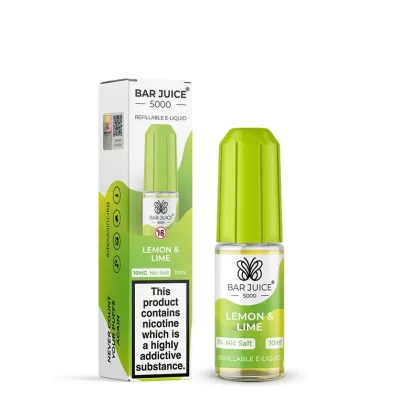 Bar Juice 5000 Lemon & Lime Nic Salt - Nicotine Strength#5mg>10mg>20mg