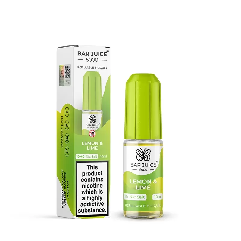 Bar Juice 5000 Lemon & Lime Nic Salt - Nicotine Strength#5mg>10mg>20mg