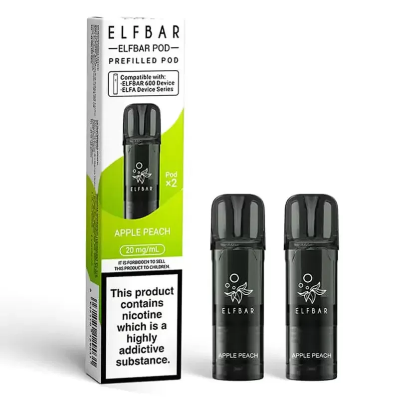 Elf Bar 600 Prefilled Pods - Apple Peach