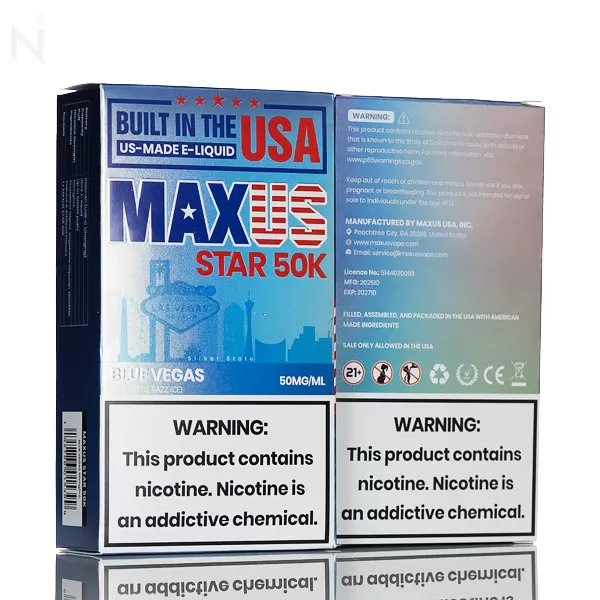 MAXUS Star 50K 50,000 Puffs Disposable Vape - Alaska Mint - Image 3