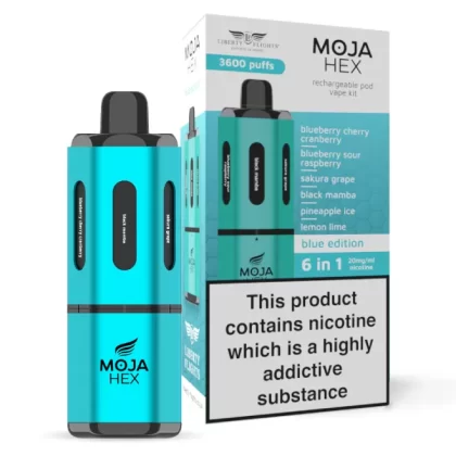 Moja Hex Pod Kit (3,600 Puffs) - Blue Edition - Exp 01/08/26