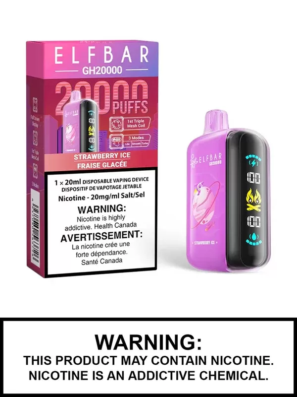 Strawberry Ice Elf Bar GH20000 Disposable Vape
