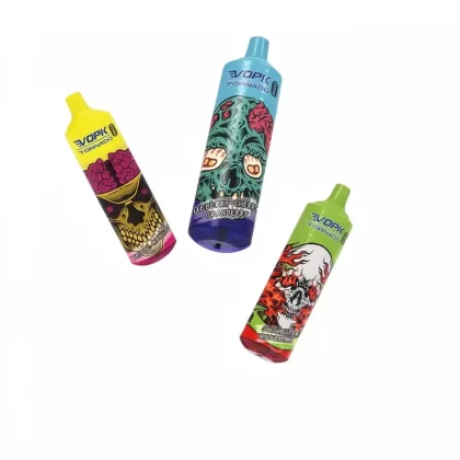 VOPK TORNADO 9000 Puffs Vape: Disposable, Adjustable Airflow - 1 Box Of 10 Different Flavors, Blueberry Raspberry; 3-nicotine, 5-nicotine (5D7F2F)