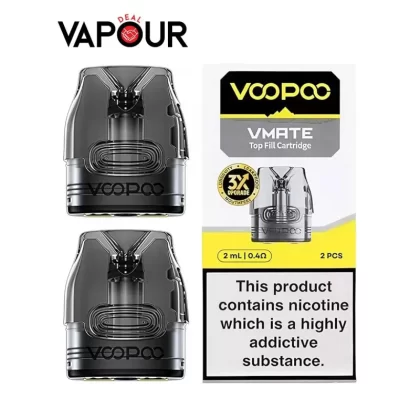 VooPoo Vmate Top Fill Replacement Pod - 0.7ohm Top-Filling