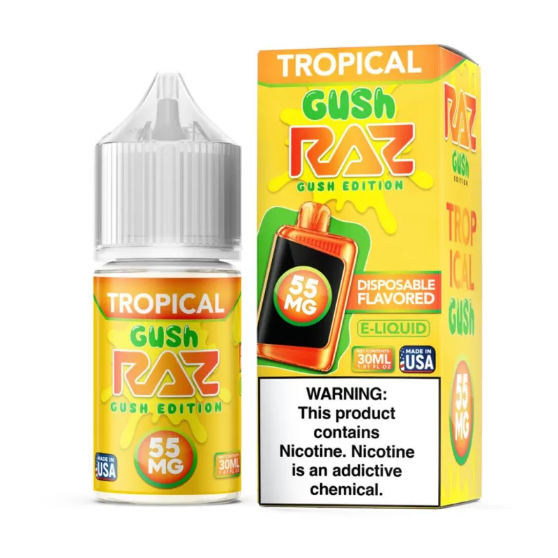 RAZ Salt "GUSH EDITION" - Tropical Gush - 30ML E-Liquid - 20MG