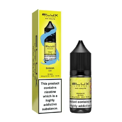 BANANA ICE NIC SALT E-LIQUID BY ELUX LEGEND - Nicotine Strength#10mg/ml>20mg/ml