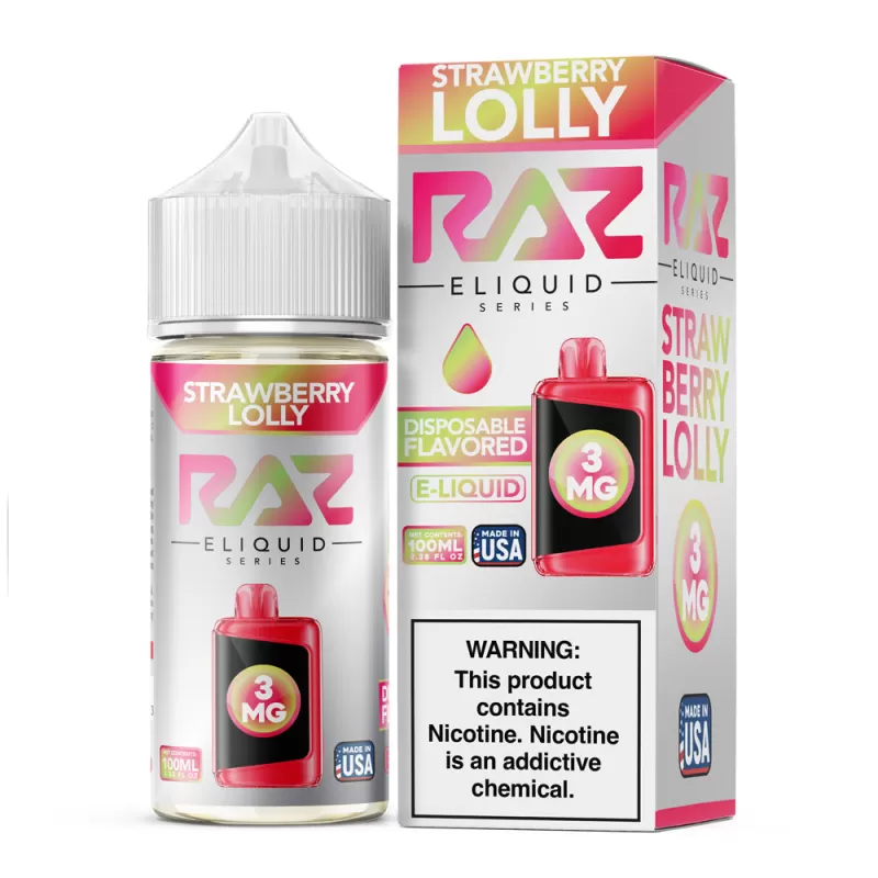 RAZ - Strawberry Lolly - 100ML E-Liquid - 6MG