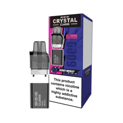 SKE Crystal CL6000 Prefilled Vape Pods - Strawberry Burst