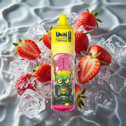 Uwin Tornado 35K Music Disposable Vape – Strawberry Ice, 35K Puffs, 5% Nicotine, Type-C - Bangvapeaustralia
