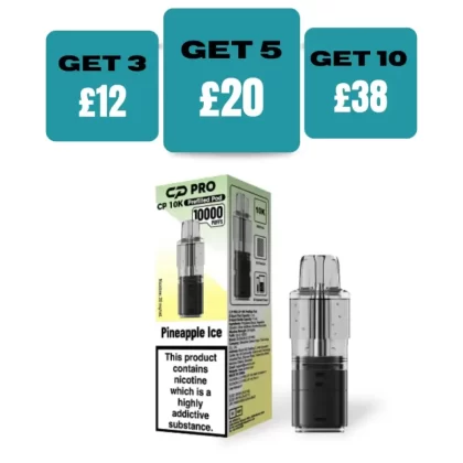 Pineapple Ice - CP Pro CP10k Prefilled Pods - Pineapple ice