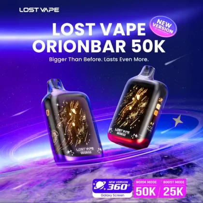Version 2 | Lost Vape ORION BAR 50K Puffs Disposable Device - 50,000 Puffs - Juicy Peach Ice
