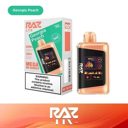 Georgia Peach Raz Vape - Pack Count#Single Pack~Flavor#Georgia Peach~Nicotine#50MG