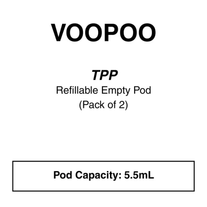 Voopoo – TPP Tank Replacement Pod (2 Pack – No Coils) - Vapeys Co Nz