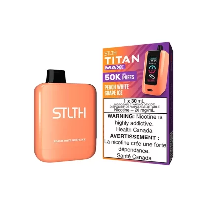 STLTH Titan Max (50K) Peach White Grape Ice Disposable Vape