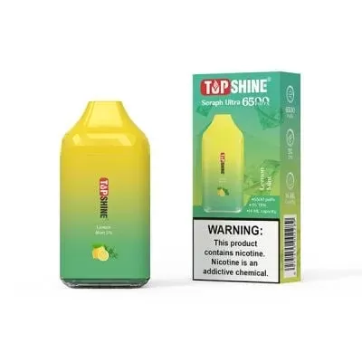 Top Shine Lemon Mint Seraph Ultra TFN 6500 Disposable Vape