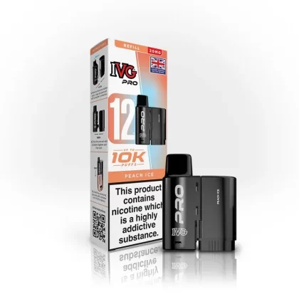 Peach Ice IVG Pro 12 Refill Pods (Pack of 5) – 20mg Nic Salt