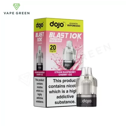 Straw Raspberry Cherry Ice Prefilled Pod by Vaporesso Dojo Blast 10K