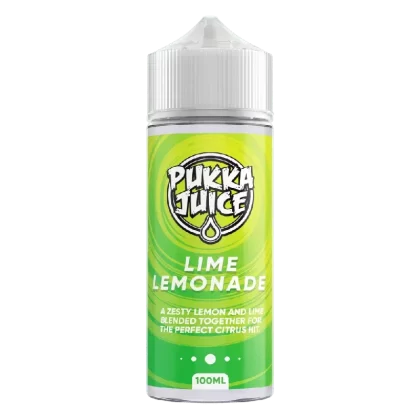Pukka Juice 100ml E-liquid Shortfill Lime Lemonade - Nicotine Strength#0mg (962B7B)