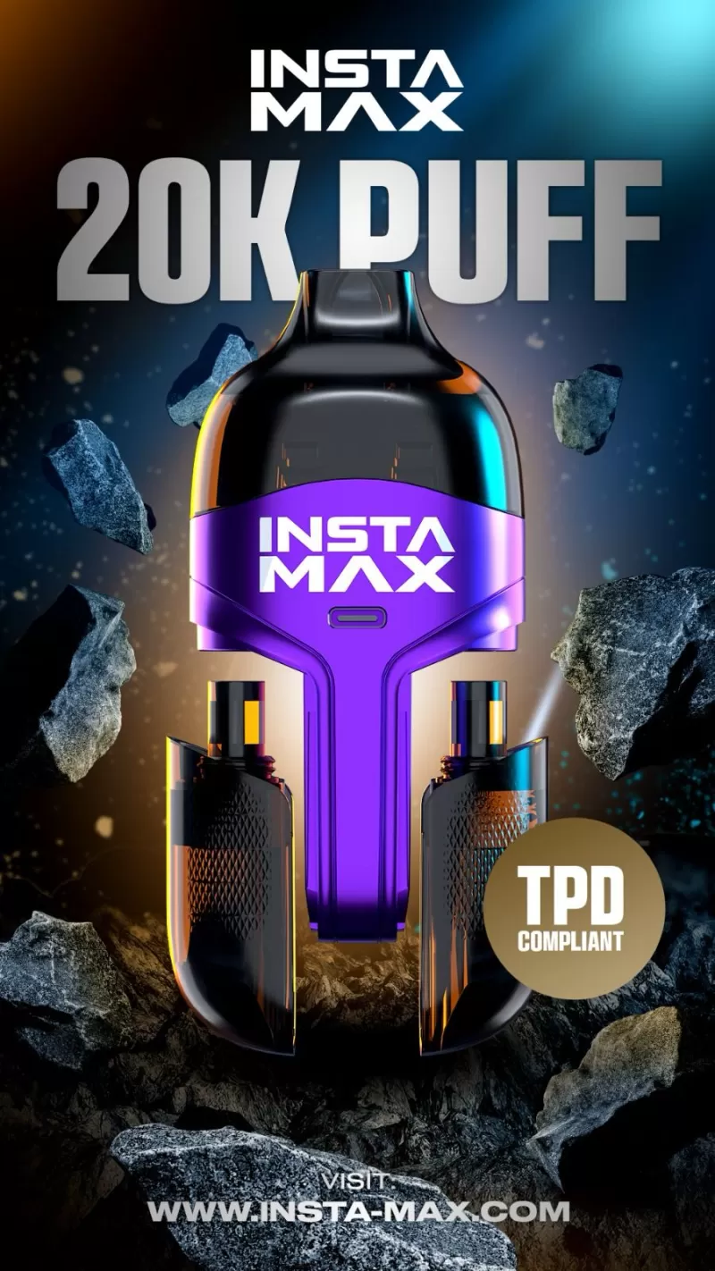 Insta Max 20k Puffs Prefilled Pod kit - Strawberry Bubble