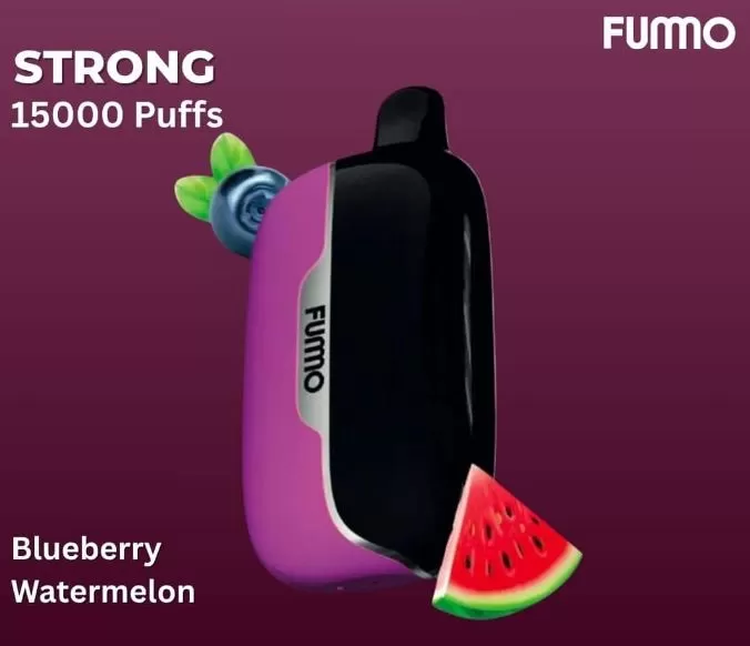 Fummo Power Disposable Vape (15,000 Puffs) - Blueberry Watermelon / 20 mg - Image 2