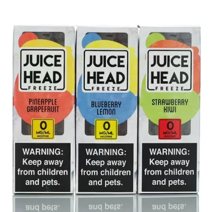 Juice Head Freeze E-Liquid - No Nicotine Vape Juice - 100ml - Apple Watermelon Freeze