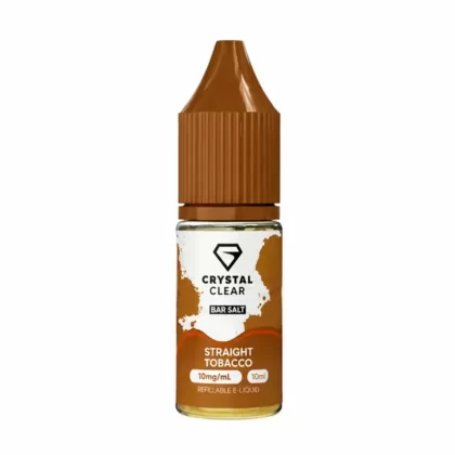 Crystal Clear Bar Salts Straight Tobacco Nic Salt - 20mg