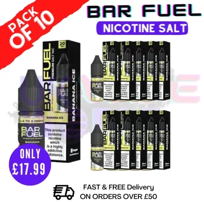 Banana ice Bar Fuel Nic Salt Box Of 10 – ONLY £1.79 Each