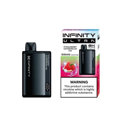 Infinity Bar Ultra Disposable – Strawberry Watermelon Ice 20/55mg (8000Puffs) - Vapebar Pk