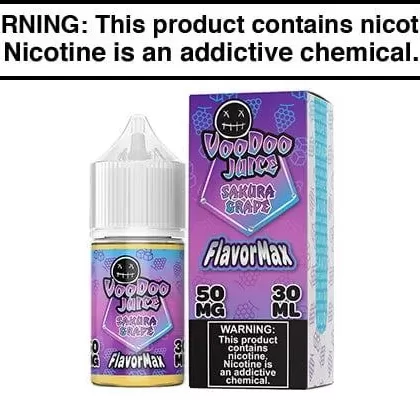 SAKURA GRAPE BY VOODOO JUICE FLAVORMAX SALTS 30ML - Vapejuice